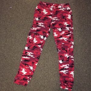 Red Camo Cargo Pants